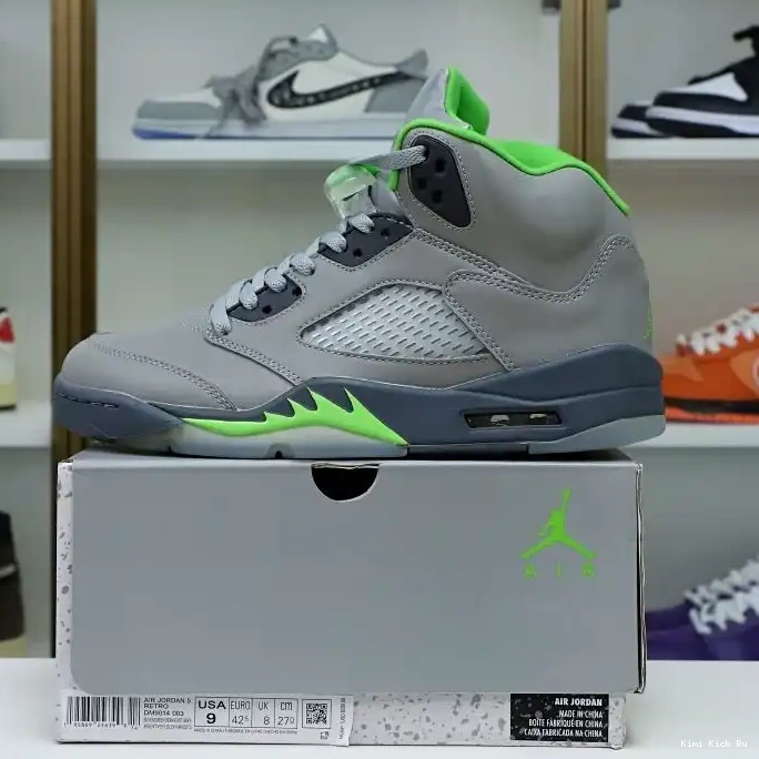 BEAN' 2022 JORDAN RETRO AIR 5 'GREEN Kimikick 0508